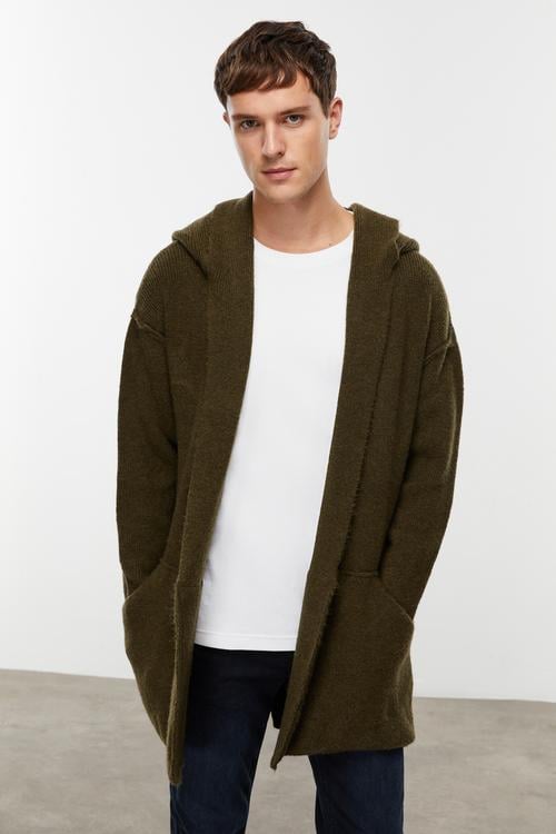  KAPÜŞONLU UZUN TRİKO HIRKA