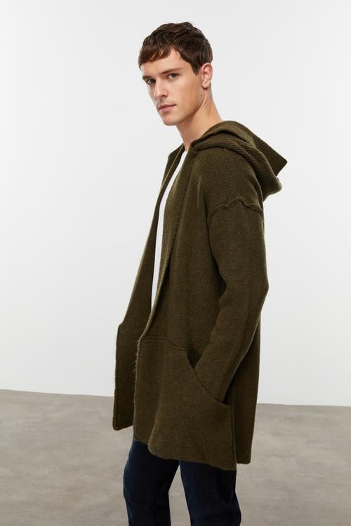  KAPÜŞONLU UZUN TRİKO HIRKA