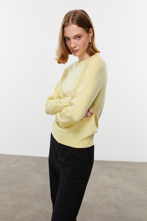  BİSİKLET YAKA MERİNO YÜN KAZAK