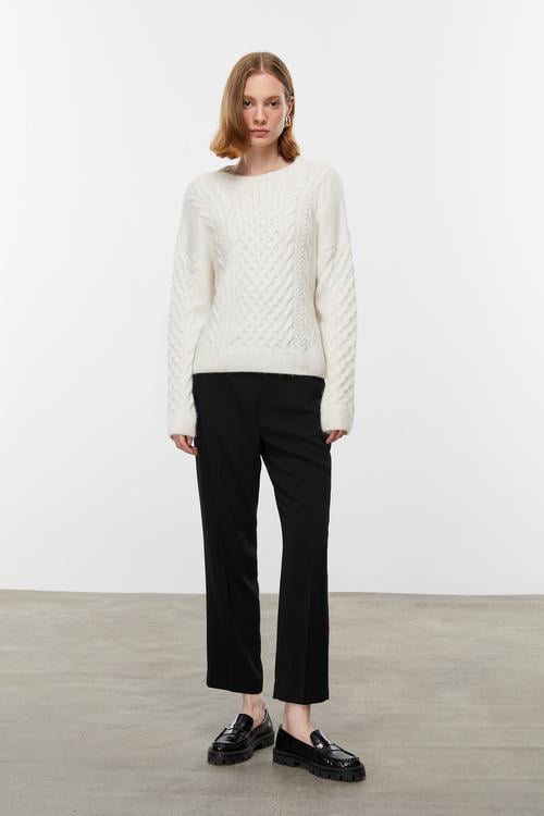  ALPAKA YÜN KARIŞIMLI BİSİKLET YAKA TRİKO KAZAK