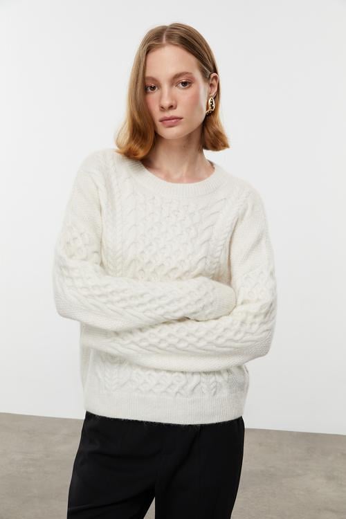  ALPAKA YÜN KARIŞIMLI BİSİKLET YAKA TRİKO KAZAK