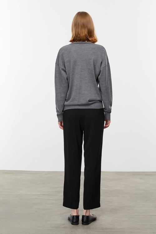  V YAKA MERİNO YÜN HIRKA