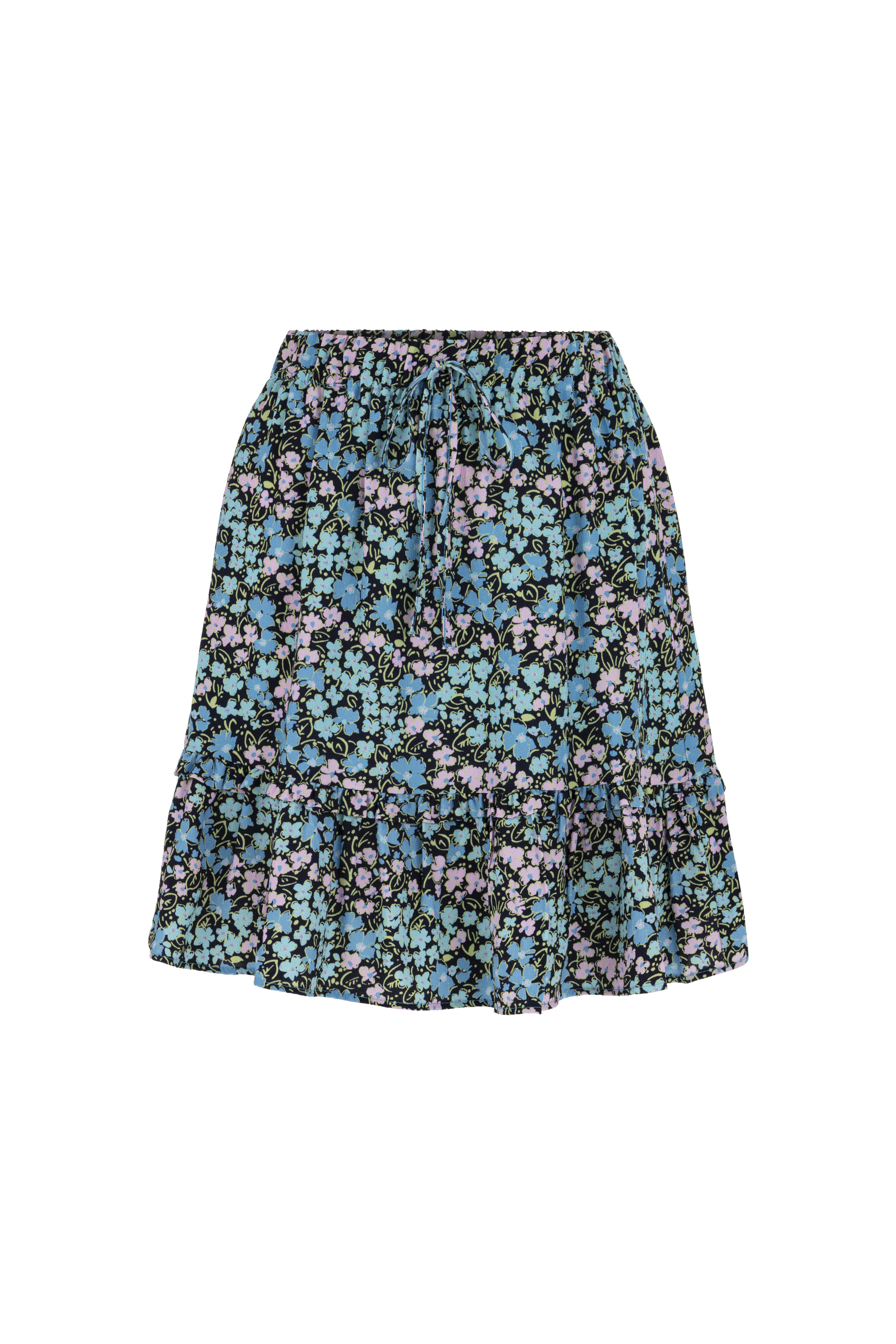 ÇİÇEK DESENLİ MİNİ KLOŞ ETEK