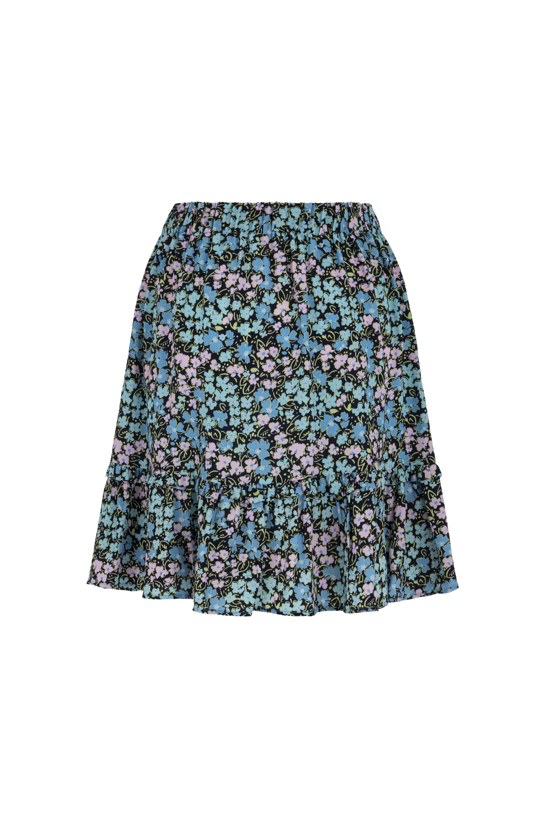 ÇİÇEK DESENLİ MİNİ KLOŞ ETEK