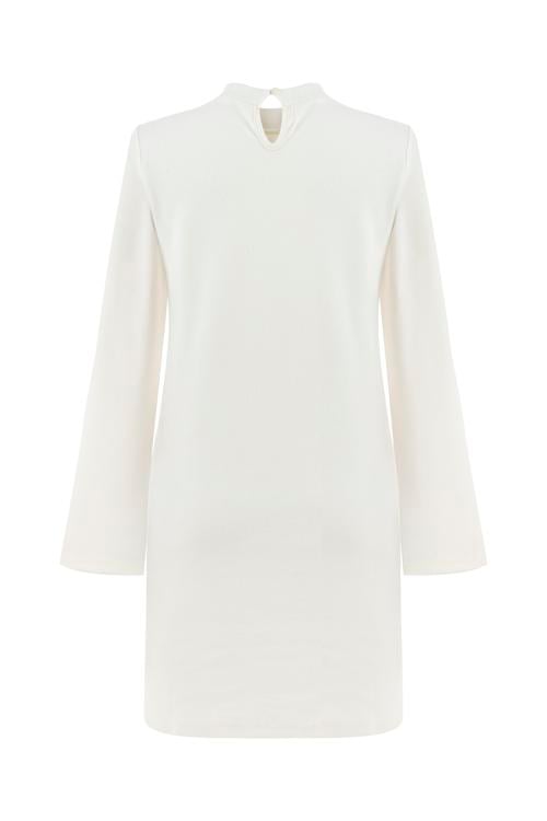  ÇAN KOLLU MİNİ ÖRME ELBİSE