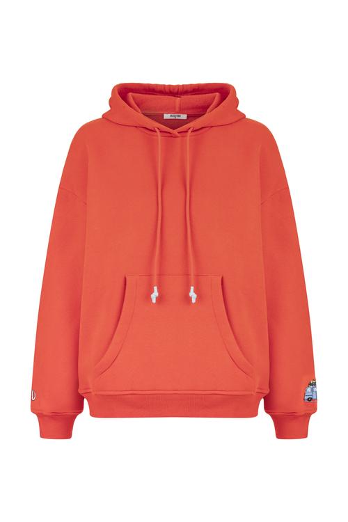  NAKIŞLI KAPÜŞONLU SWEATSHIRT