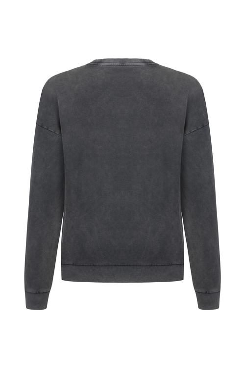  NAKIŞLI BİSİKLET YAKA SWEATSHIRT