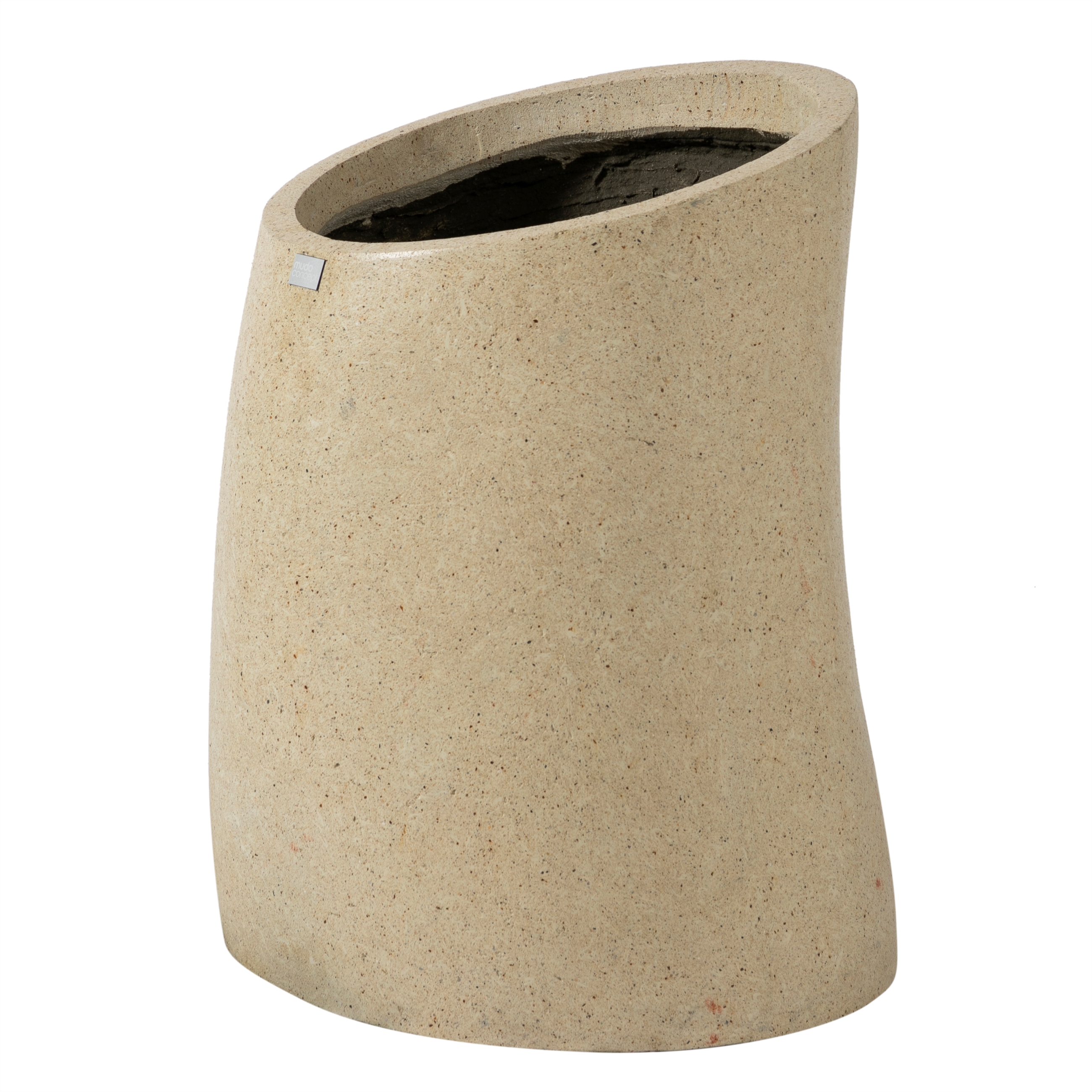 FERRY ÇİMENTO SAKSI KREM 47X47X74 CM