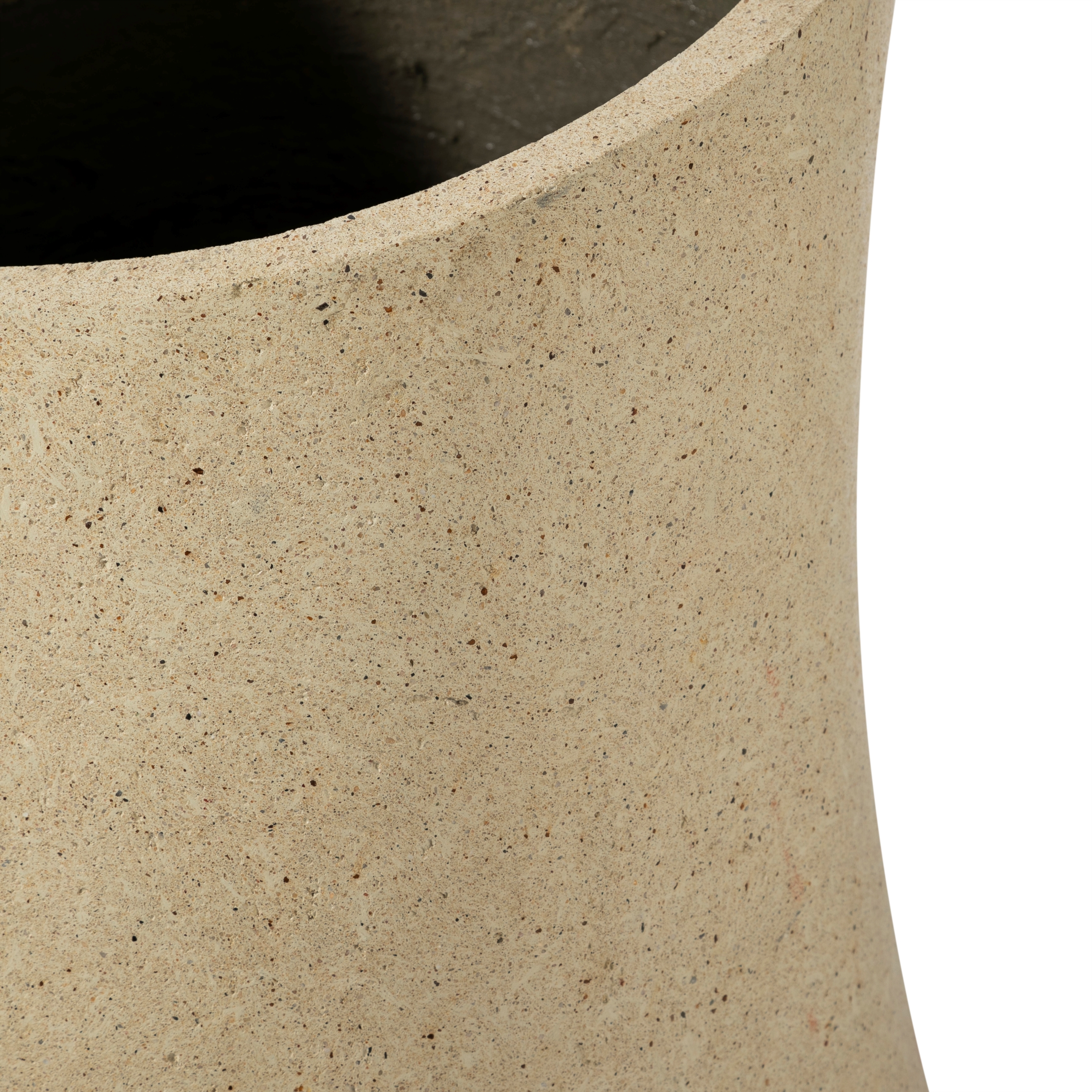 FERRY ÇİMENTO SAKSI KREM 47X47X74 CM