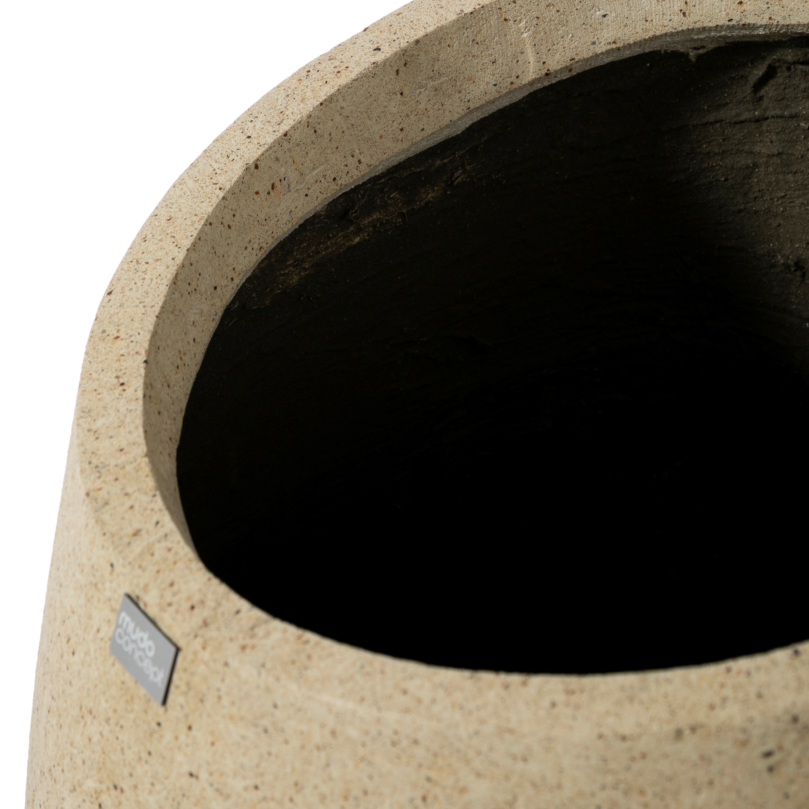 FERRY ÇİMENTO SAKSI KREM 47X47X74 CM