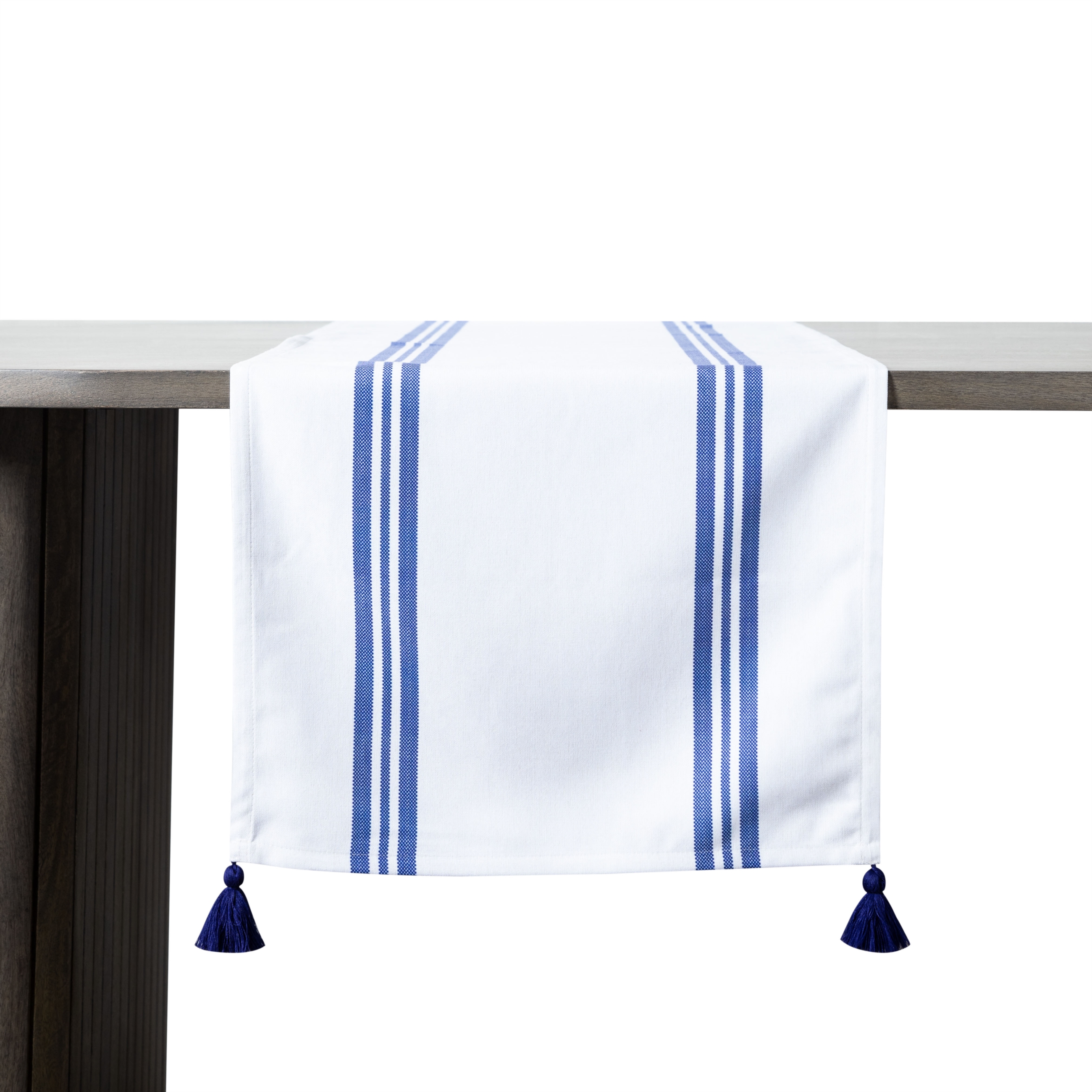 LINDA ÇİZGİLİ PÜSKÜLLÜ RUNNER LACİVERT 45X150