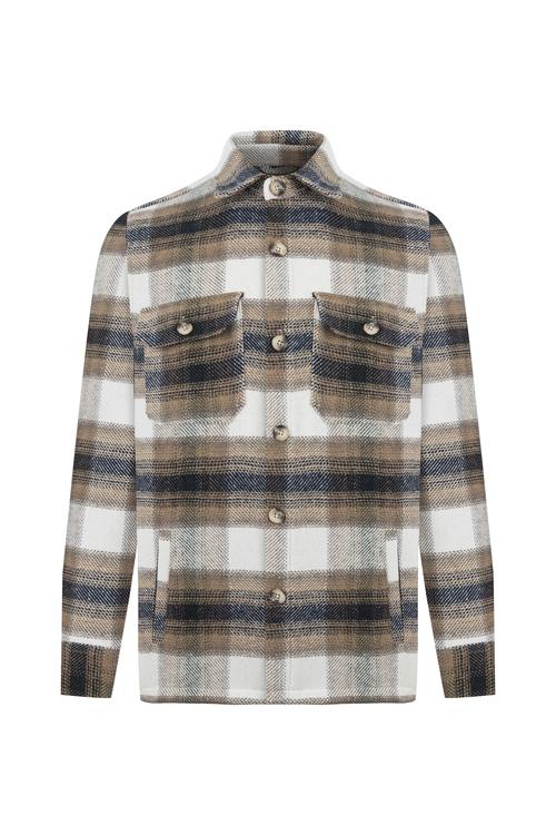  YÜN KARIŞIMLI EKOSELİ CEKET GÖMLEK