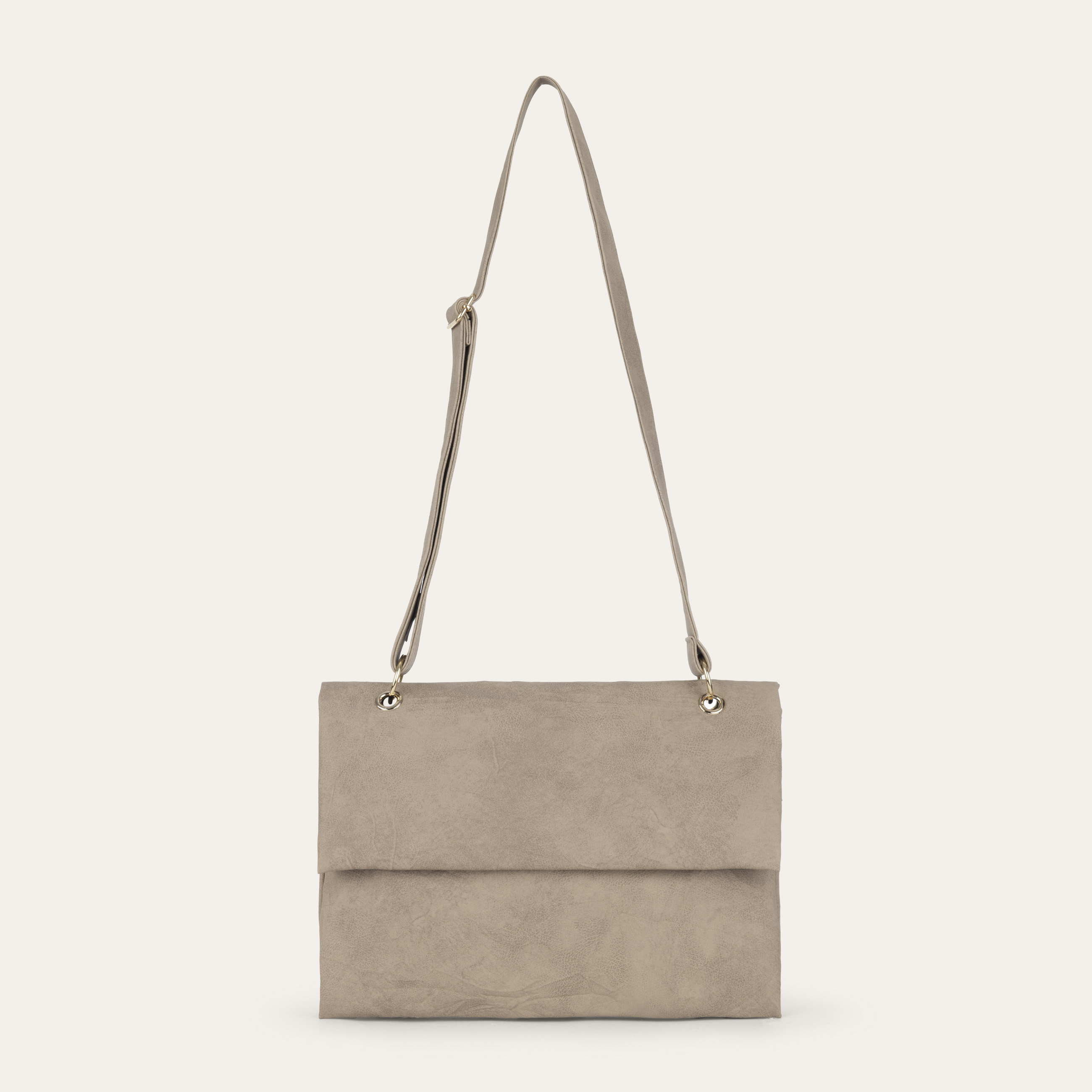 DERİ GÖRÜNÜMLÜ OMUZ ÇANTASI