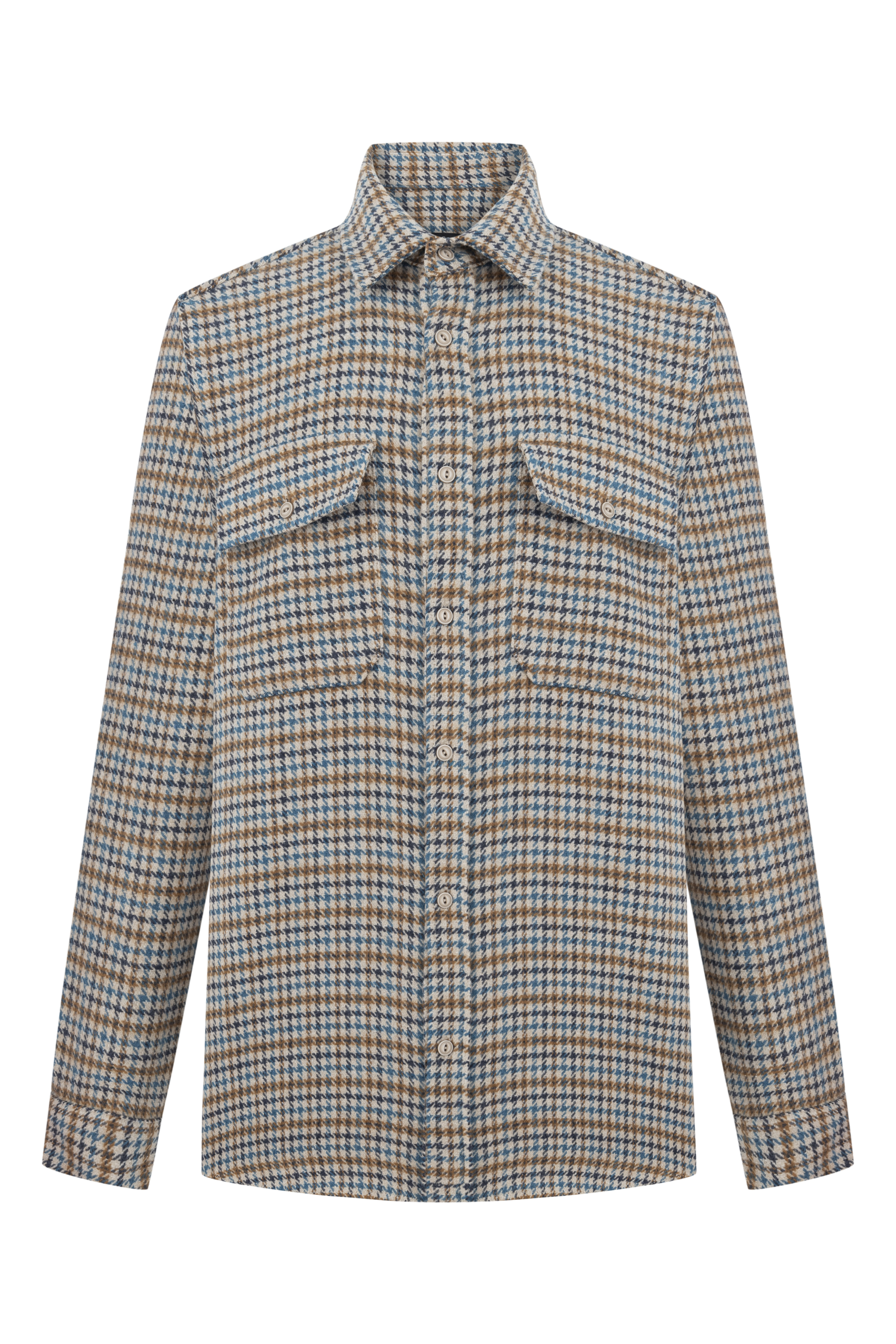 YÜN KARIŞIMLI EKOSELİ REGULAR FIT GÖMLEK