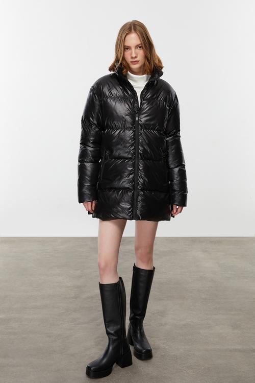  DİK YAKA KAPİTONELİ ŞİŞME MONT