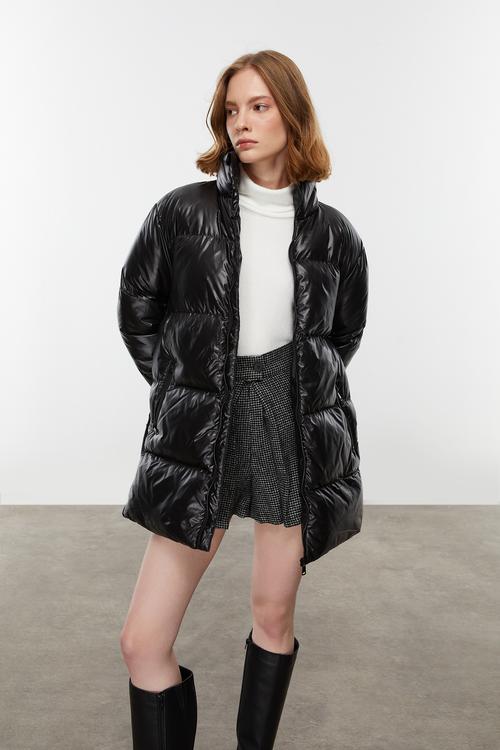  DİK YAKA KAPİTONELİ ŞİŞME MONT