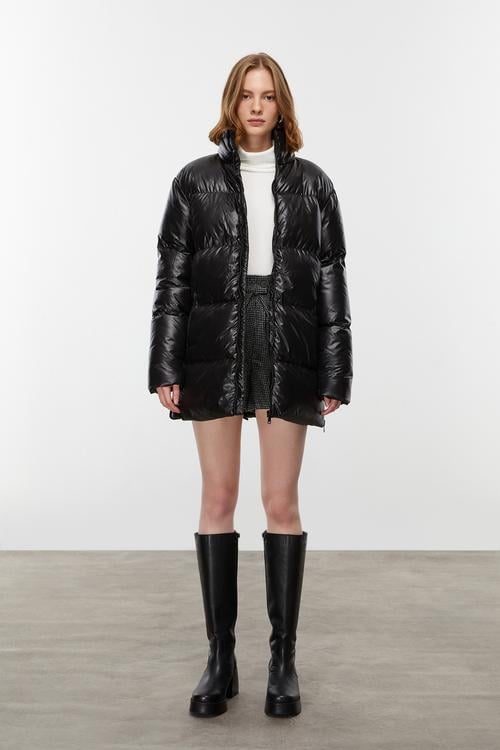  DİK YAKA KAPİTONELİ ŞİŞME MONT