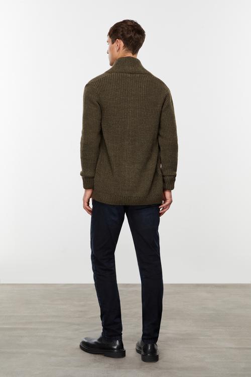  YÜN KARIŞIMLI ŞAL YAKA HIRKA