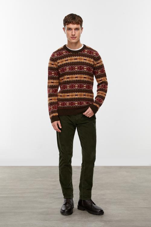  JAKARLI BİSİKLET YAKA TRİKO KAZAK