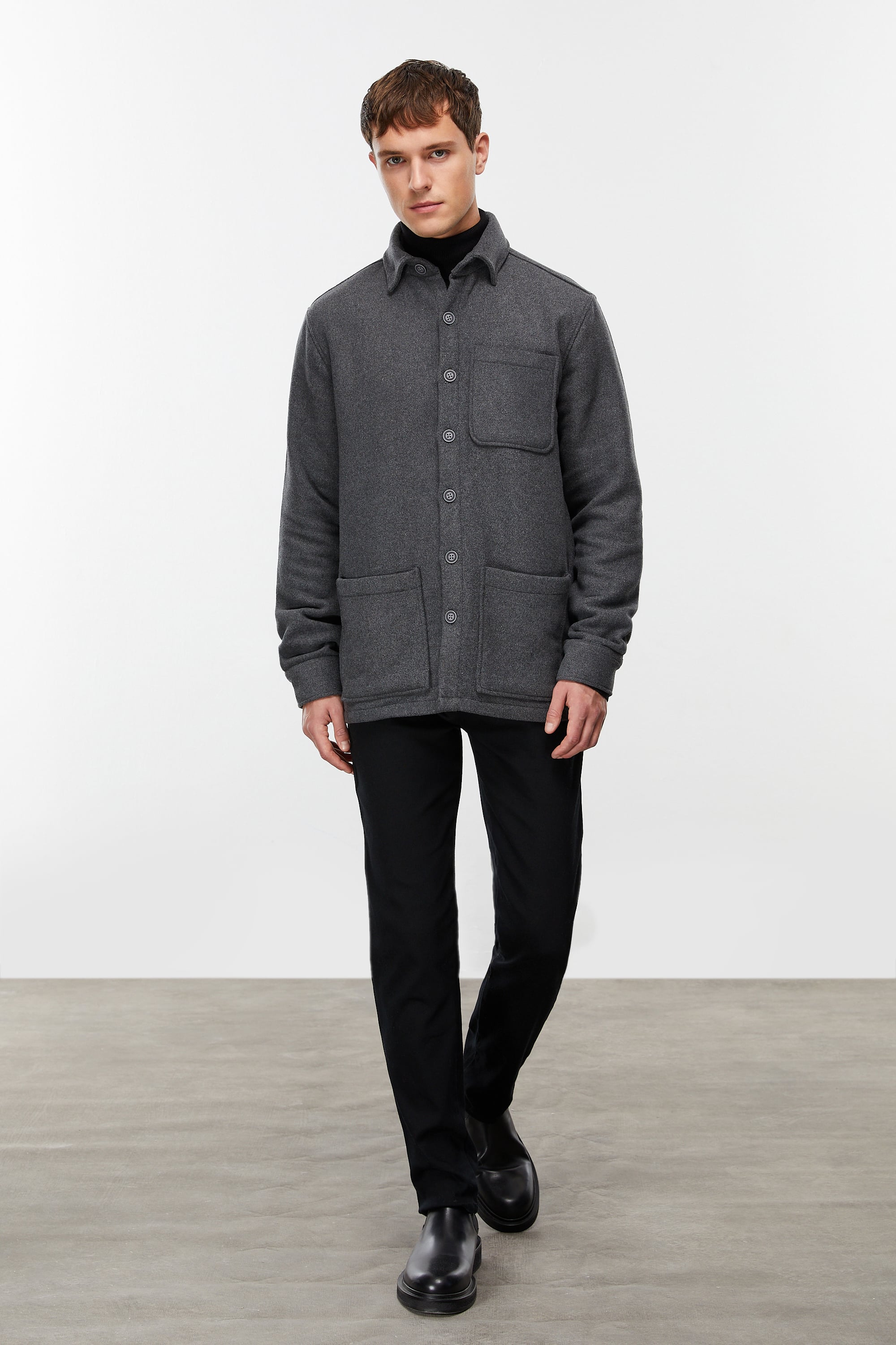 YÜN KARIŞIMLI CEKET