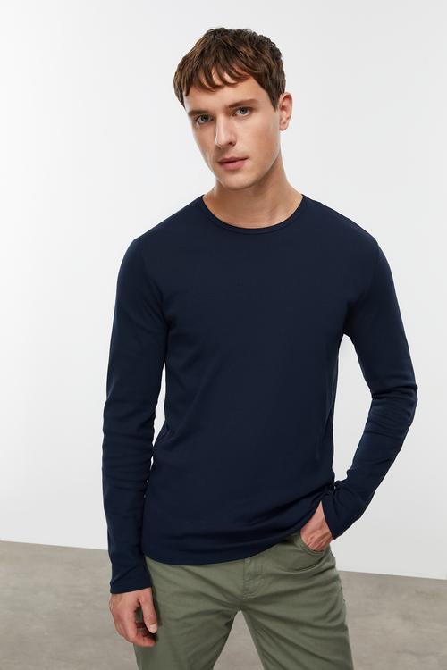  BİSİKLET YAKA UZUN KOLLU T-SHIRT