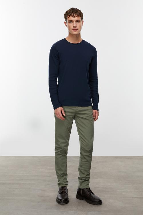  BİSİKLET YAKA UZUN KOLLU T-SHIRT