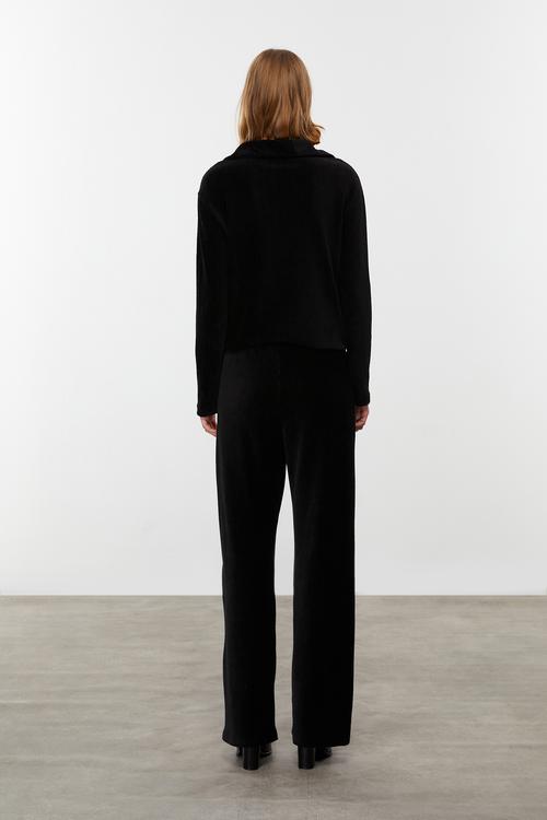  KADİFE DOKULU WIDE LEG EŞOFMAN ALTI