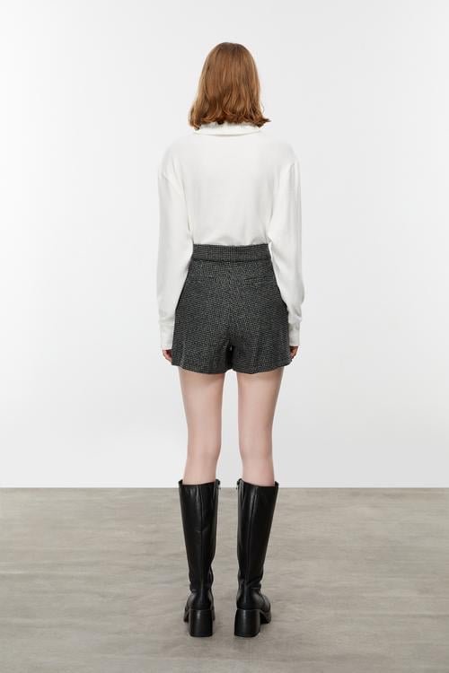  DOKULU MİNİ ŞORT ETEK