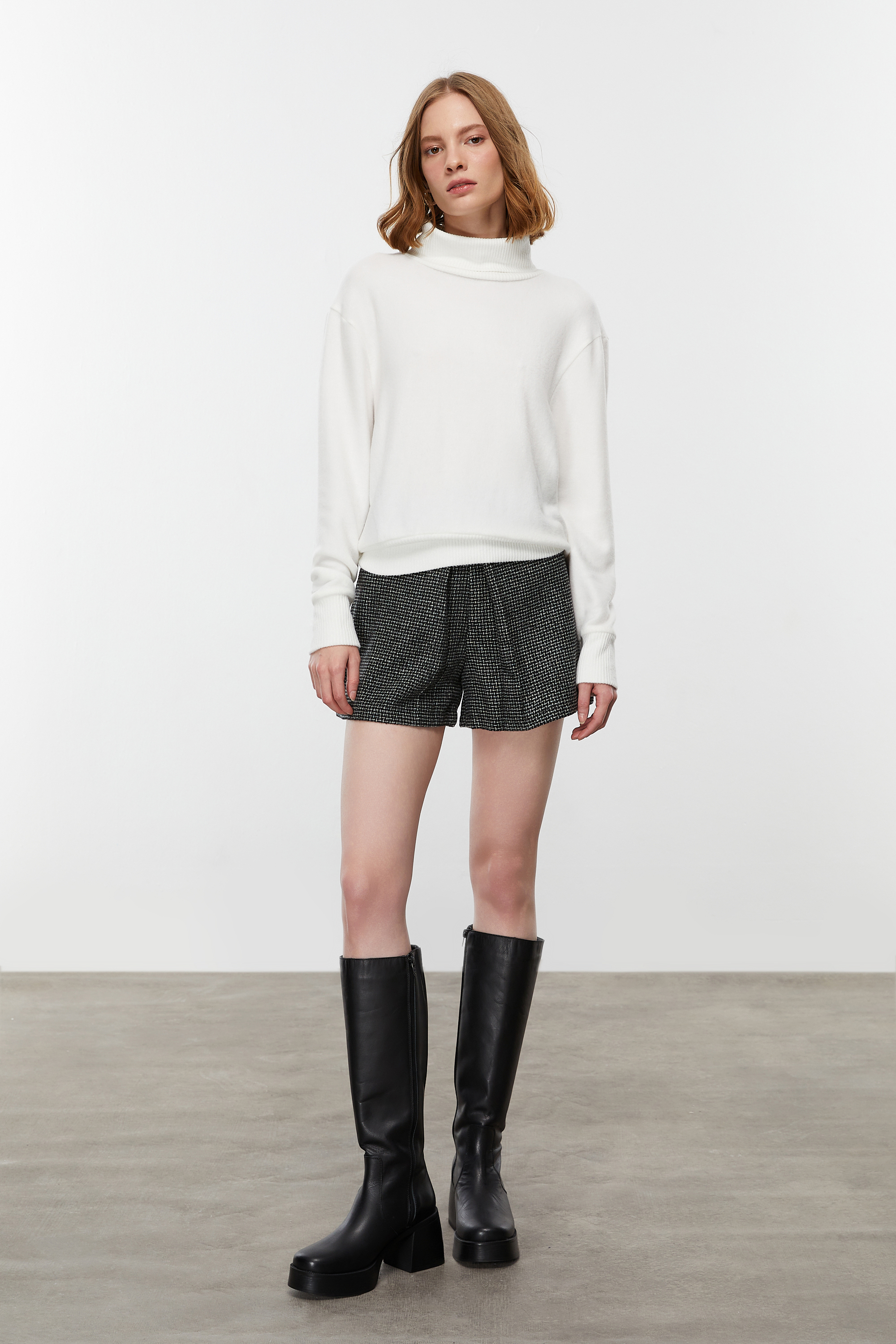 BALIKÇI YAKA TRİKO KAZAK