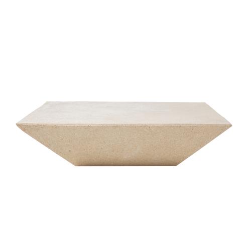  HELIA KAHVE SEHPASI KARE KREM 120X120X30 CM