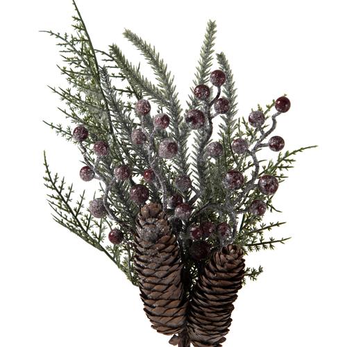  SNOWY PONE BERRY DAL ÇİÇEK 47CM