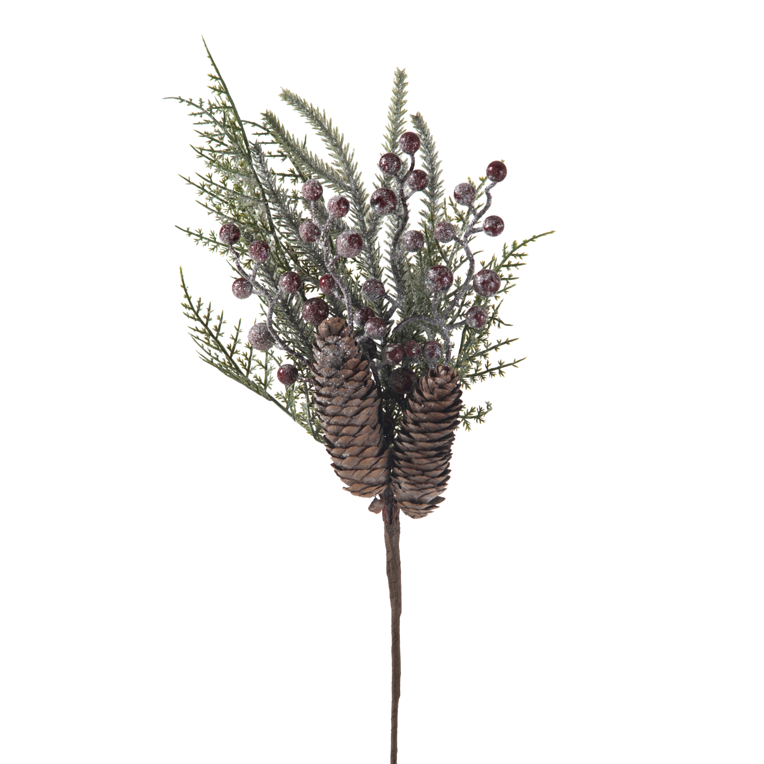 SNOWY PONE BERRY DAL ÇİÇEK 47CM