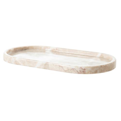  MARBLE BEJ ELIPS BANYO TEPSİSİ