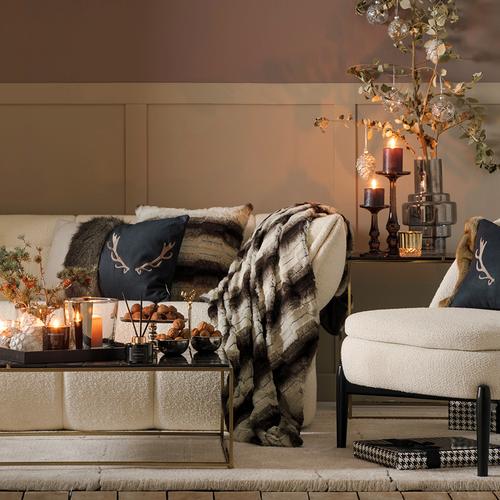  AURELIA KOLTUK ŞALI GRİ SİYAH 130X150