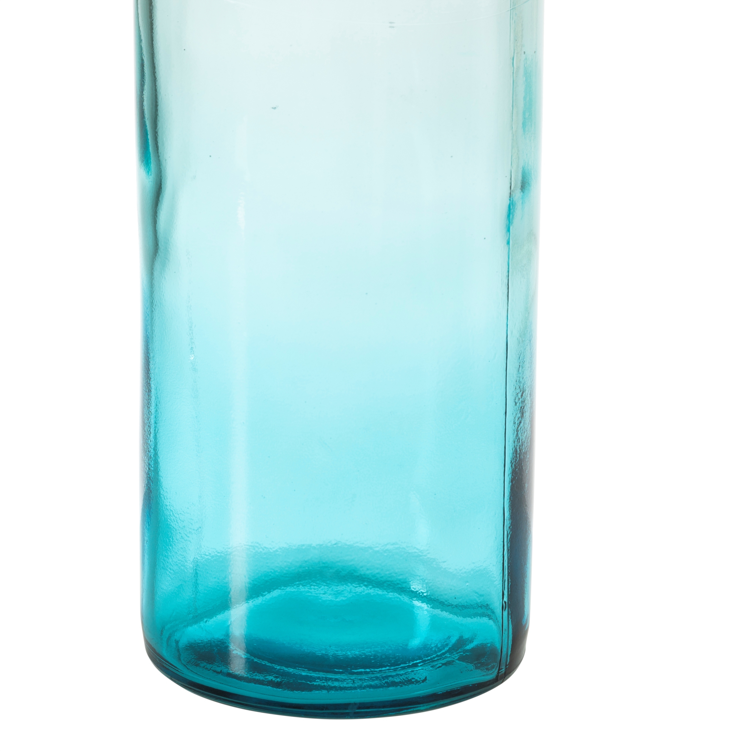 GRACEY CAM VAZO MAVİ 12X12X50 CM