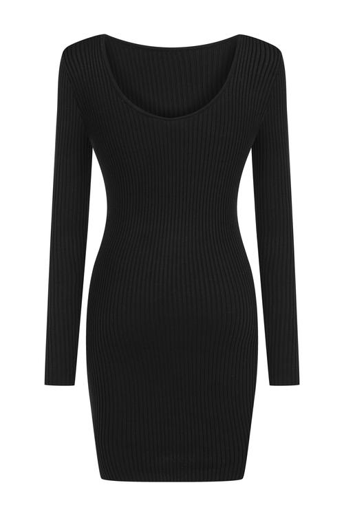  FİTİLLİ MİNİ TRİKO ELBİSE