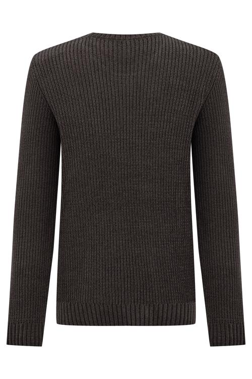  DOKULU BİSİKLET YAKA TRİKO KAZAK