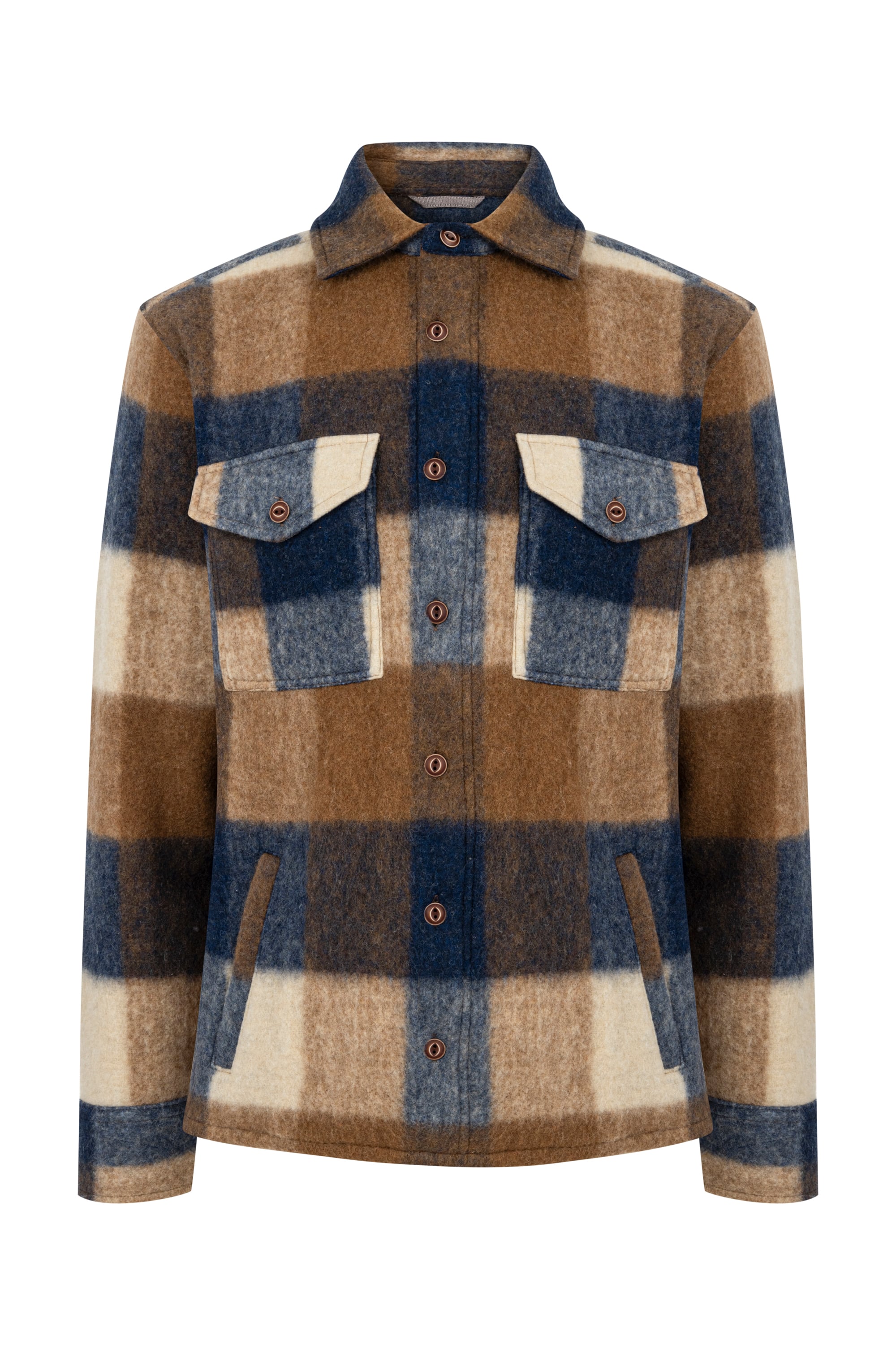 YÜN KARIŞIMLI EKOSELİ CEKET GÖMLEK