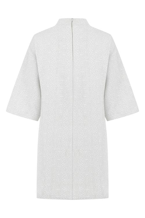  DOKULU A FORM MİNİ ELBİSE