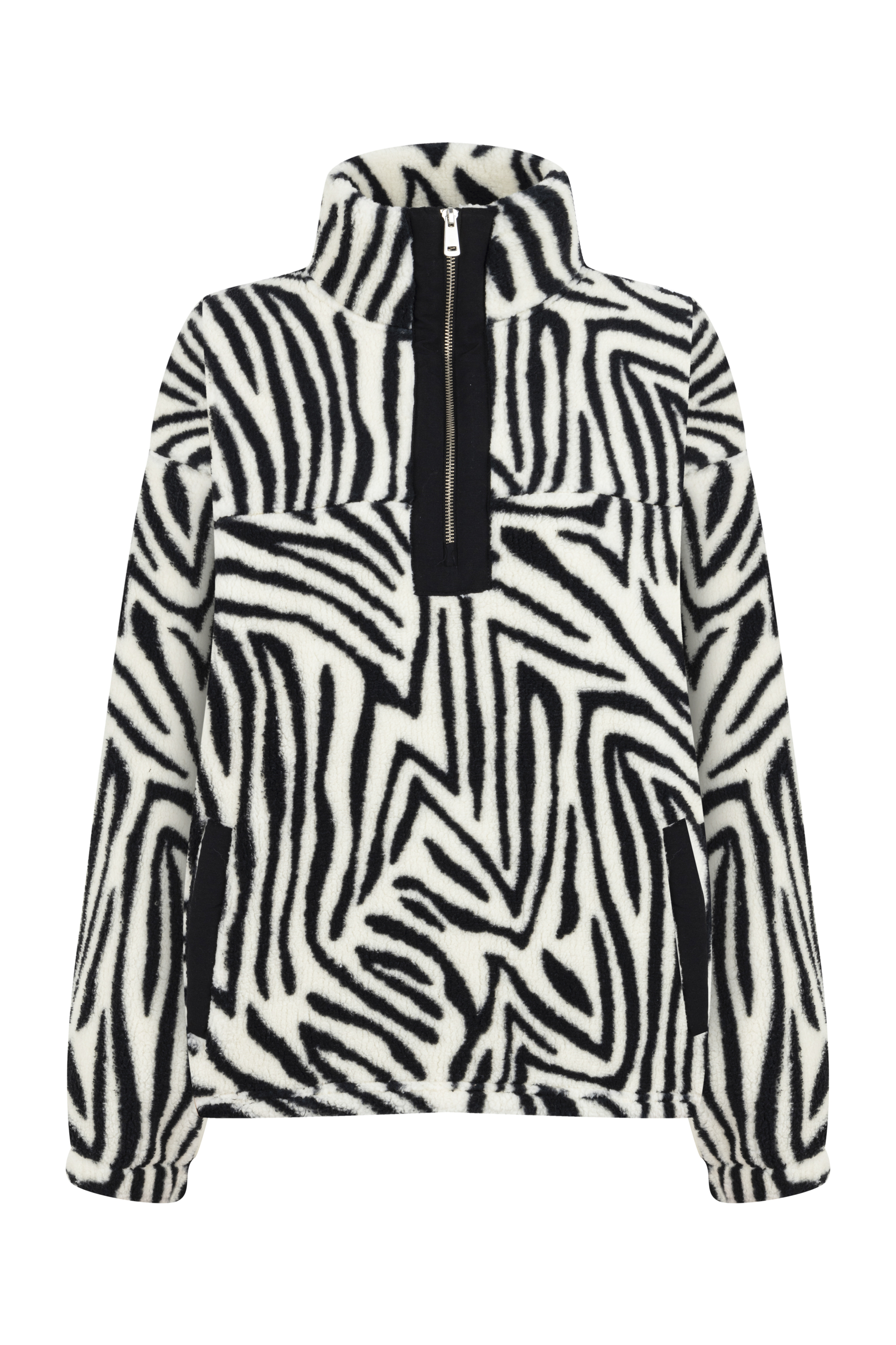 ZEBRA DESENLİ PELÜŞ SWEATSHIRT