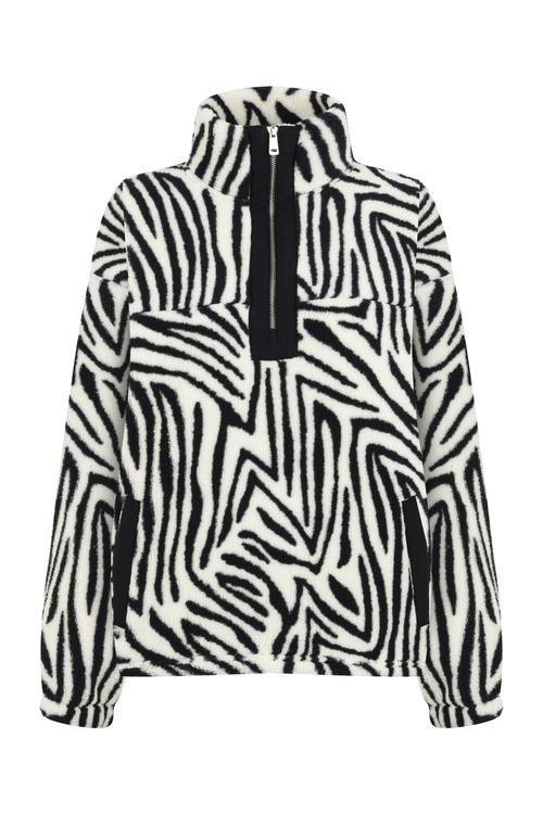  ZEBRA DESENLİ PELÜŞ SWEATSHIRT