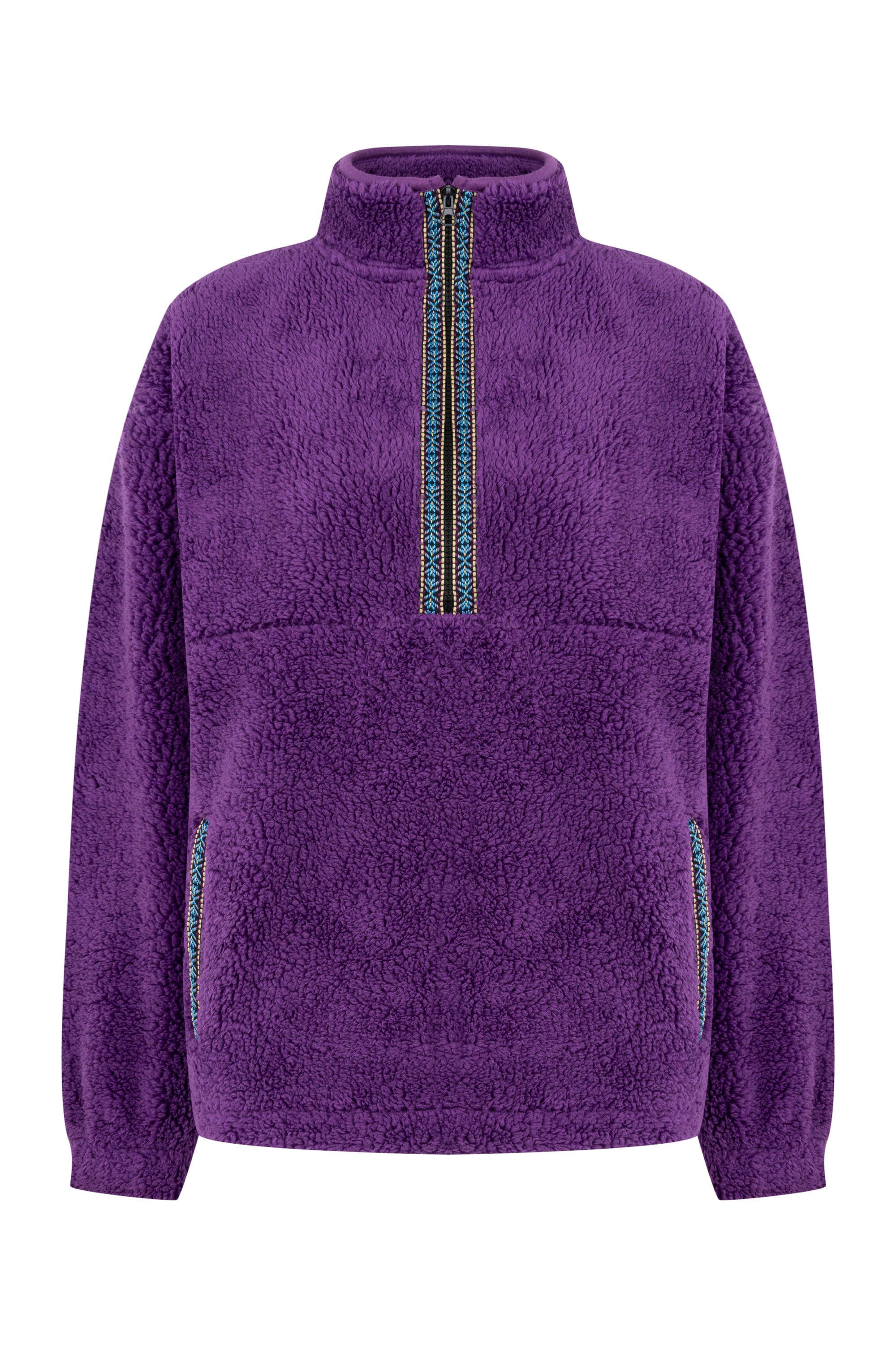 DİK YAKA PELÜŞ SWEATSHIRT