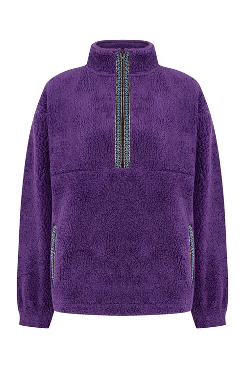  DİK YAKA PELÜŞ SWEATSHIRT