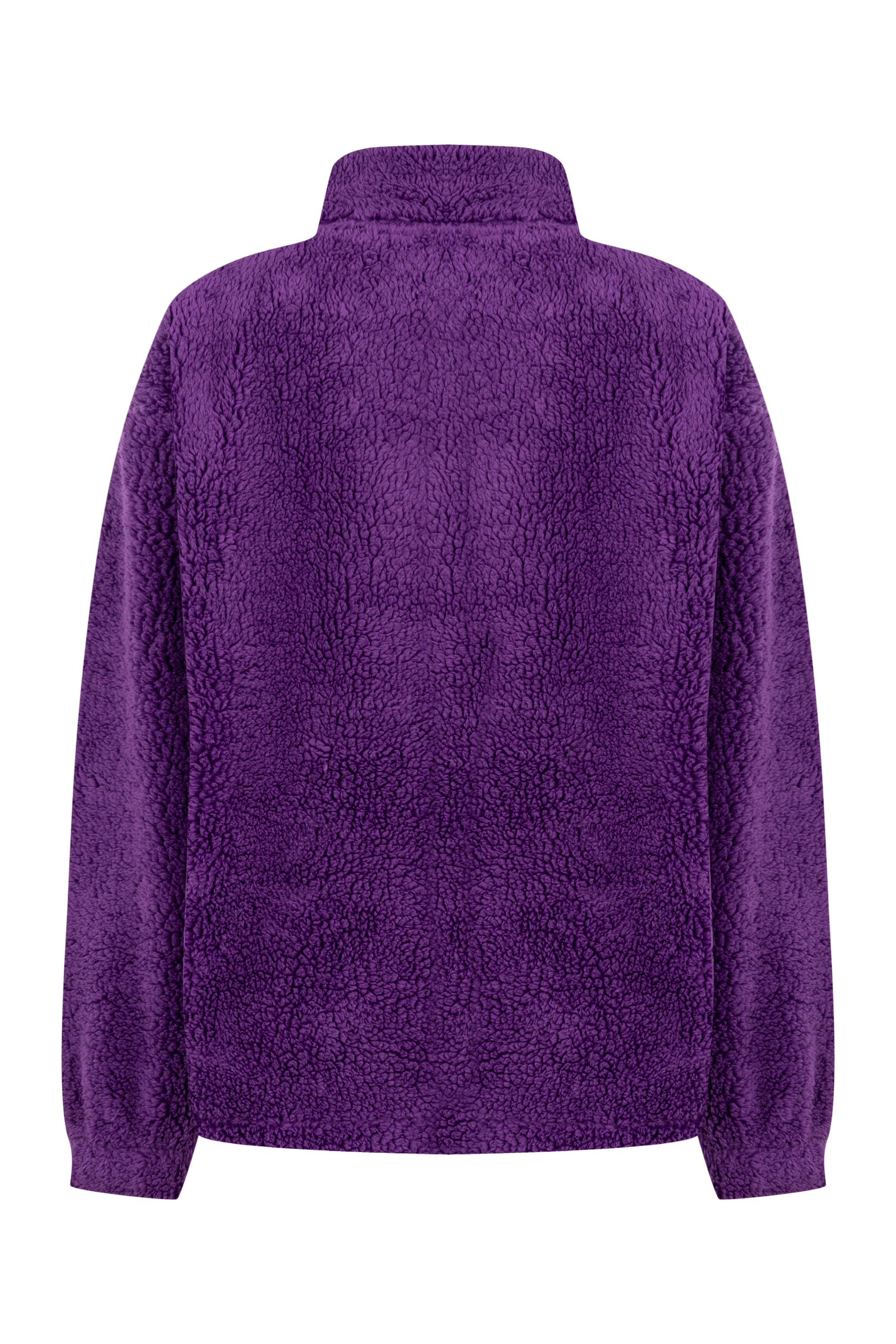 DİK YAKA PELÜŞ SWEATSHIRT