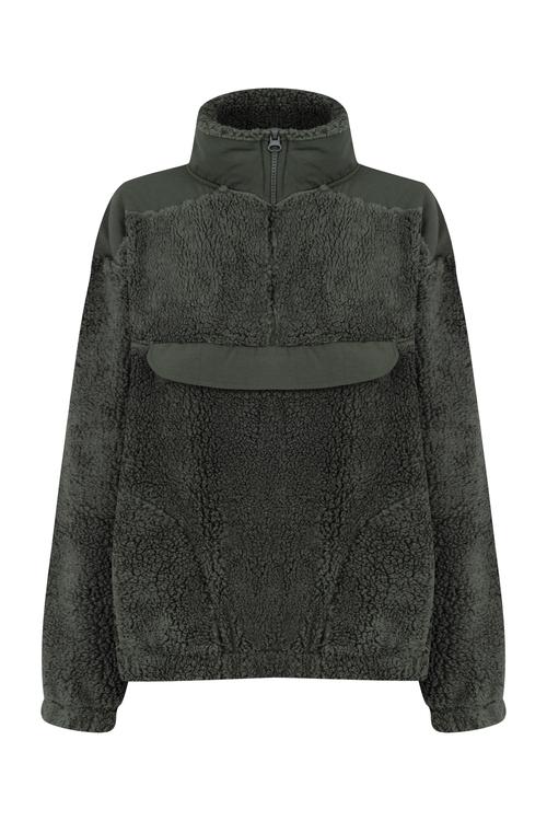  DİK YAKA PELÜŞ SWEATSHIRT