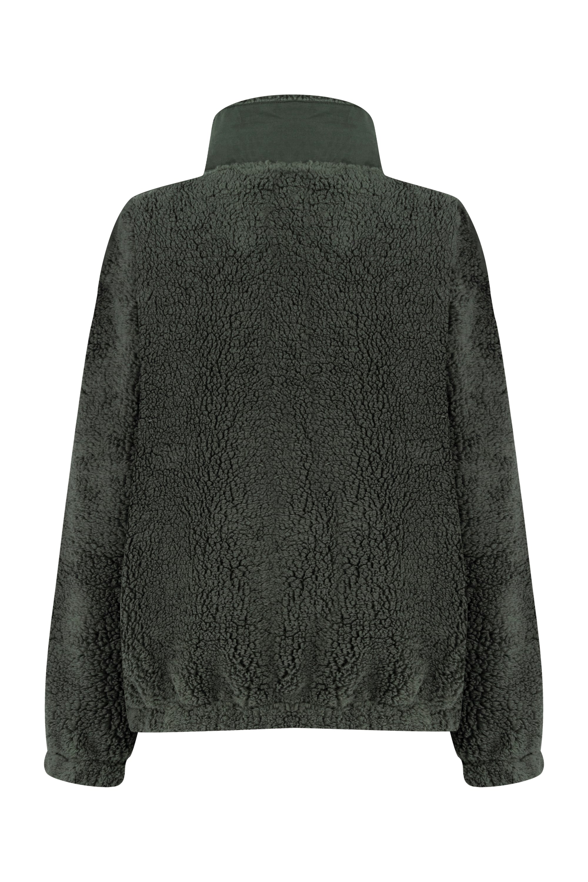 DİK YAKA PELÜŞ SWEATSHIRT