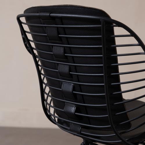  FRANCESCO KOLÇAKLI METAL SANDALYE SİYAH