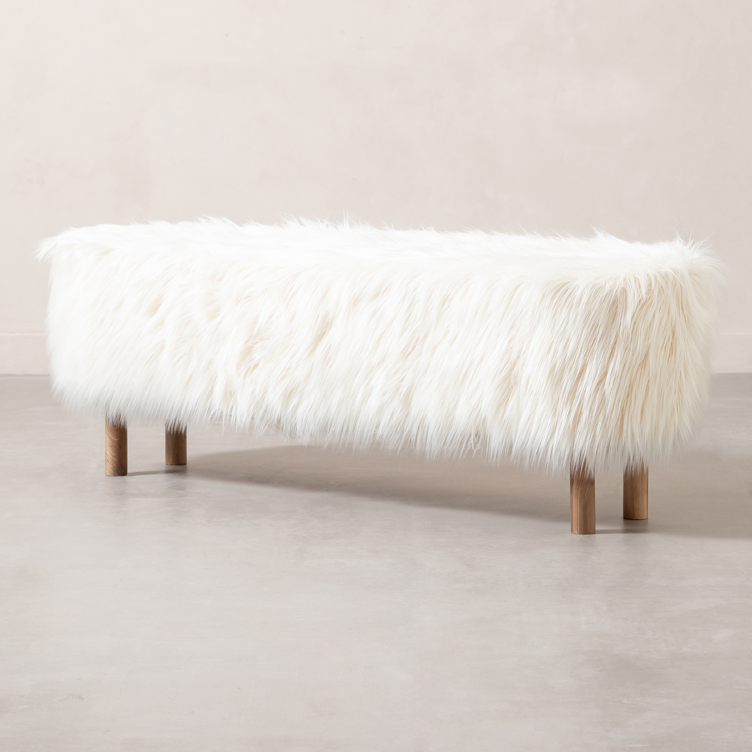 LEO DAYBED KÜRKLÜ BEYAZ