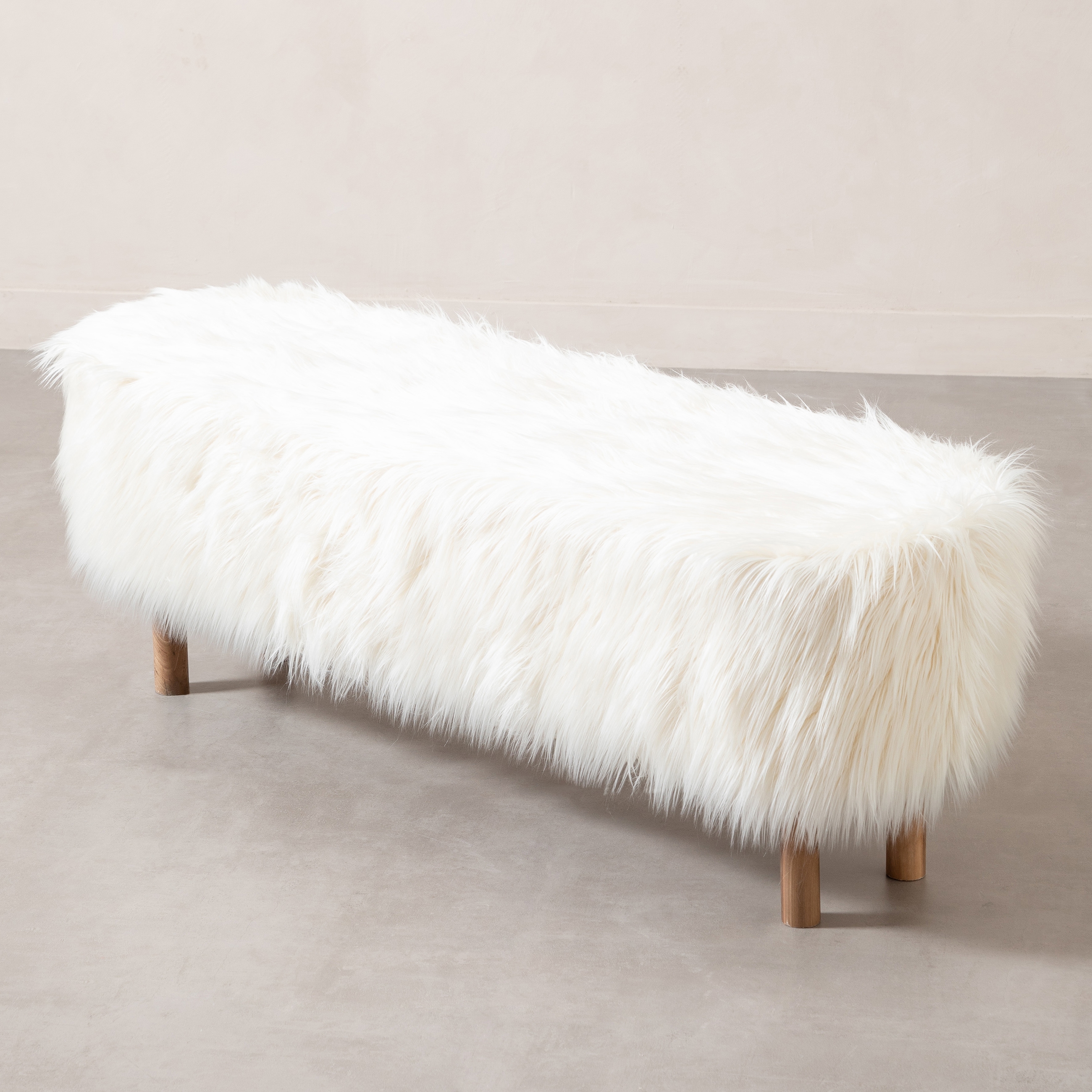 LEO DAYBED KÜRKLÜ BEYAZ