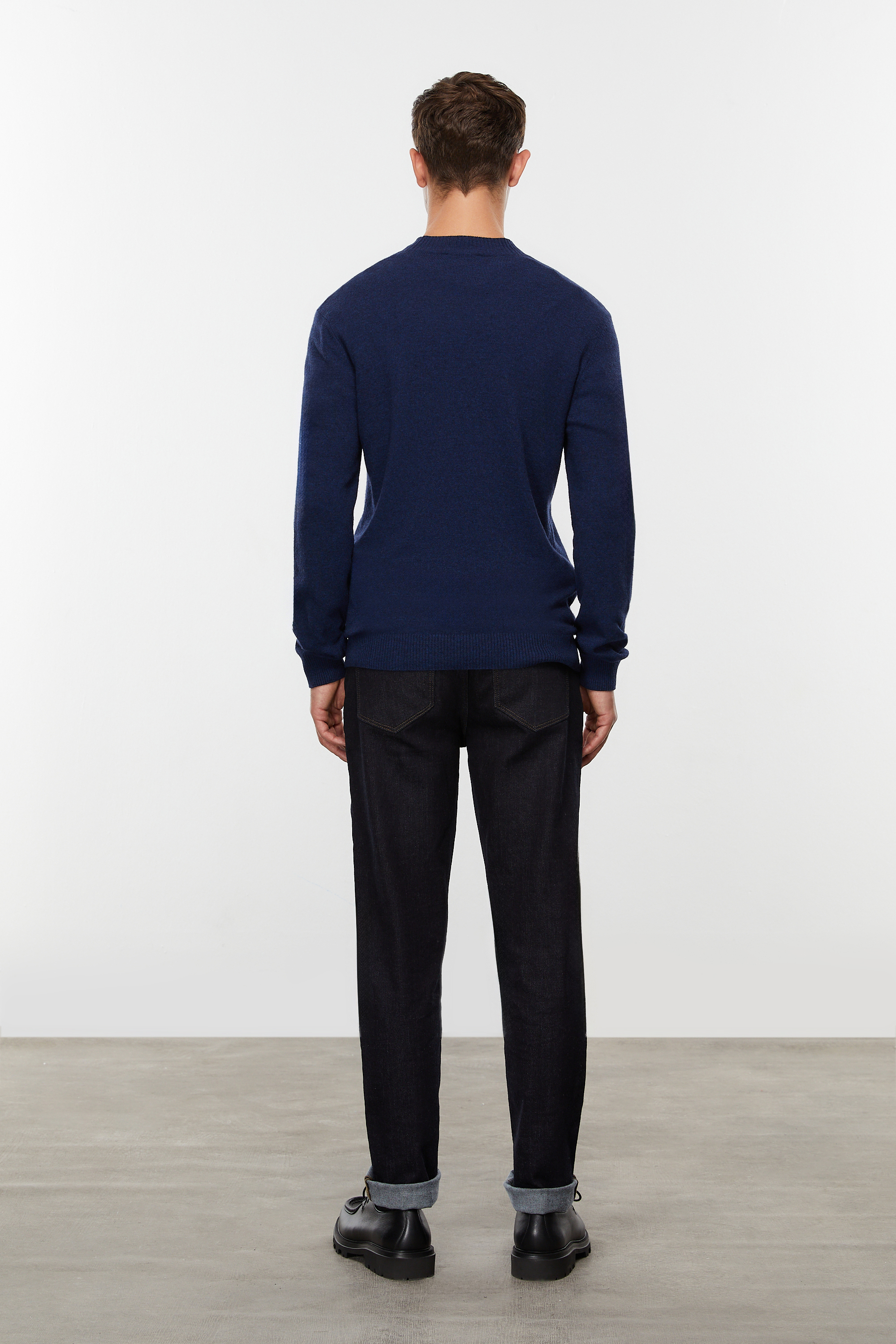 BALIKÇI YAKA YÜN KARIŞIMLI TRİKO KAZAK